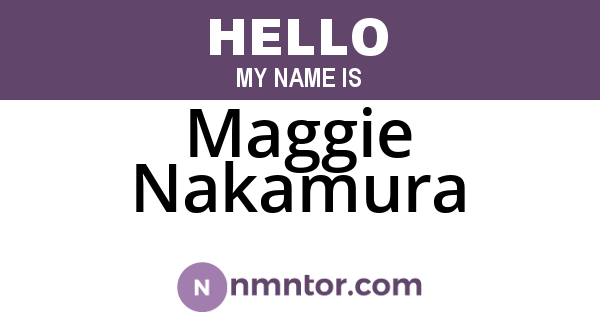 Maggie Nakamura