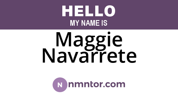 Maggie Navarrete