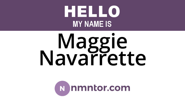 Maggie Navarrette