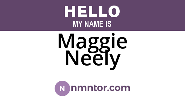 Maggie Neely