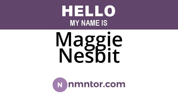 Maggie Nesbit