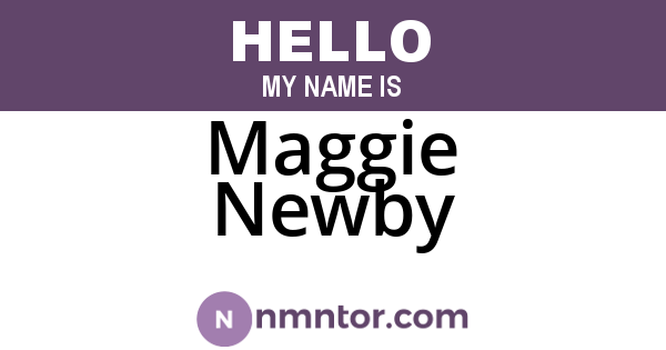 Maggie Newby