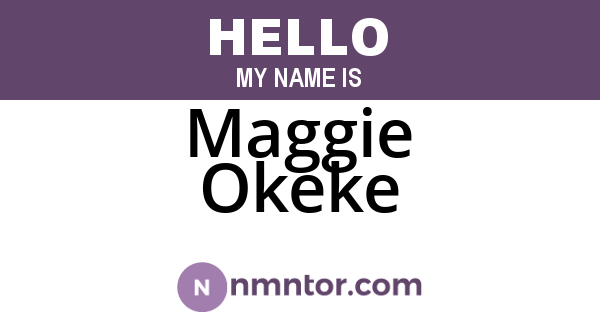 Maggie Okeke