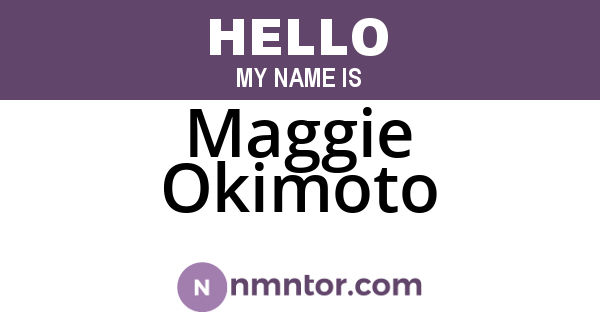 Maggie Okimoto