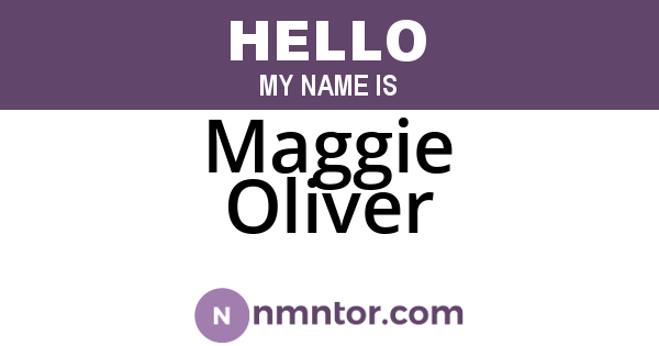 Maggie Oliver