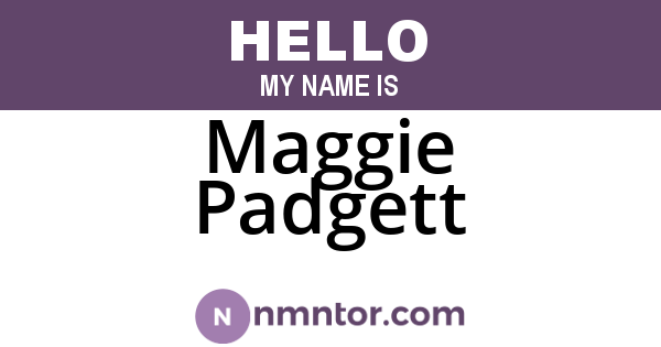 Maggie Padgett