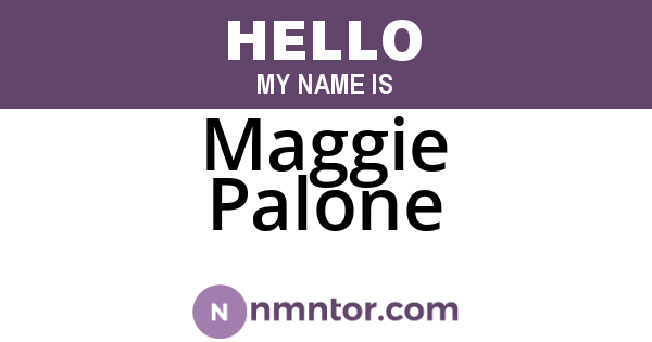 Maggie Palone