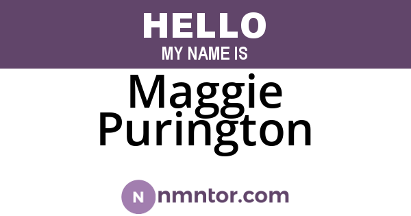 Maggie Purington