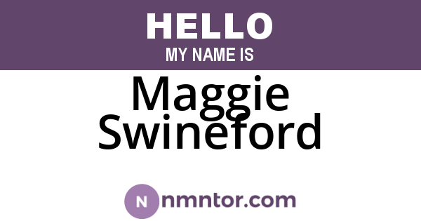 Maggie Swineford