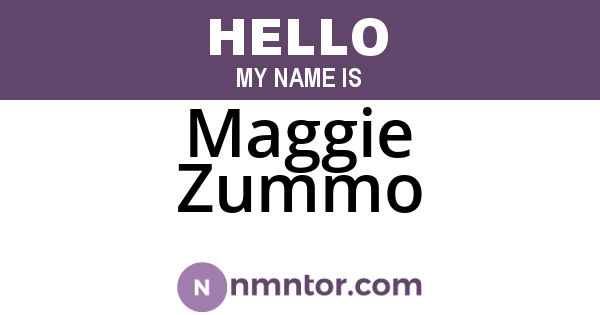 Maggie Zummo