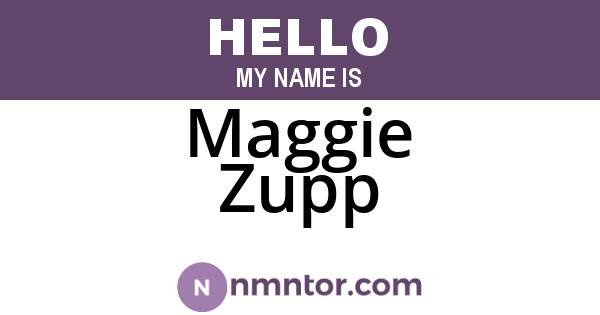 Maggie Zupp
