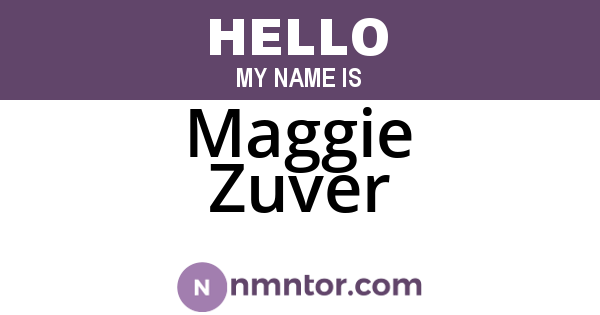 Maggie Zuver
