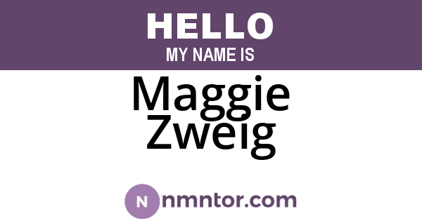 Maggie Zweig