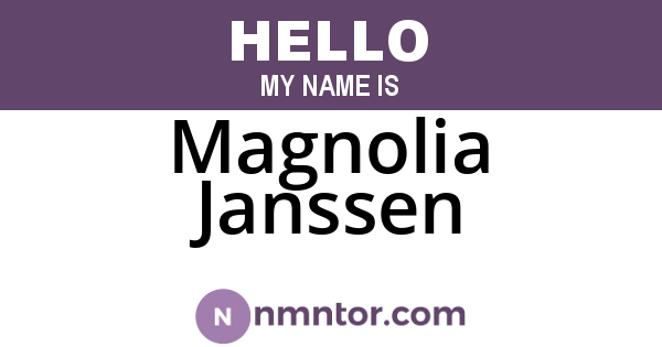 Magnolia Janssen
