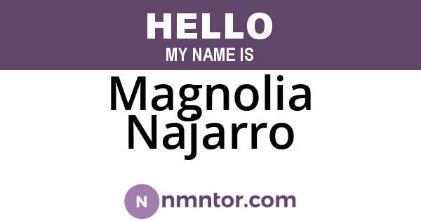 Magnolia Najarro