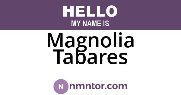 Magnolia Tabares