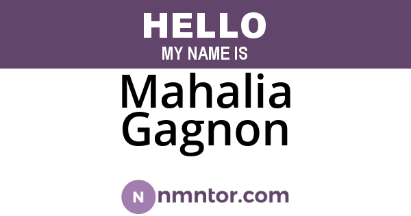 Mahalia Gagnon