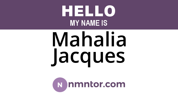 Mahalia Jacques
