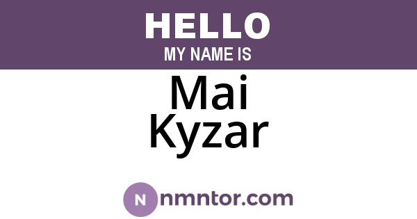 Mai Kyzar