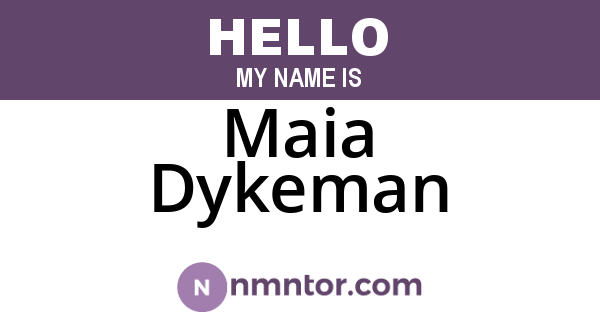 Maia Dykeman