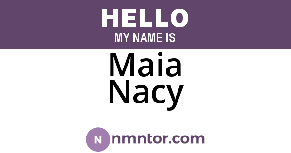 Maia Nacy