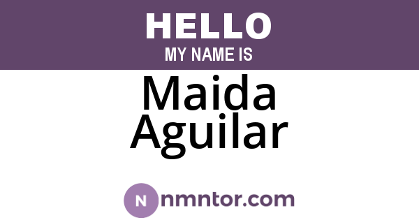 Maida Aguilar