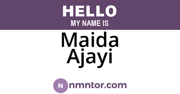Maida Ajayi