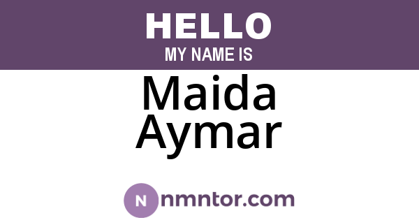 Maida Aymar