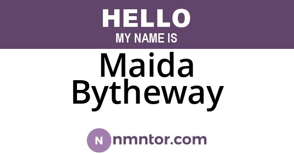Maida Bytheway