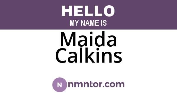 Maida Calkins