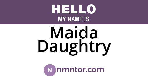 Maida Daughtry