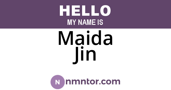 Maida Jin