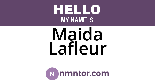 Maida Lafleur