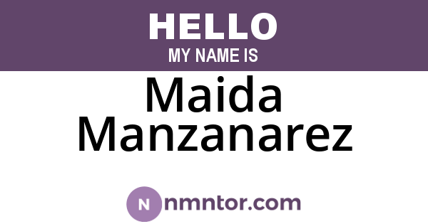 Maida Manzanarez