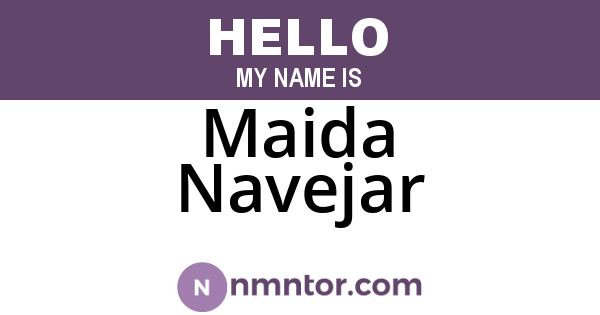 Maida Navejar