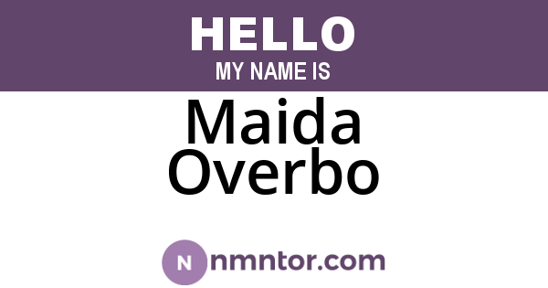 Maida Overbo