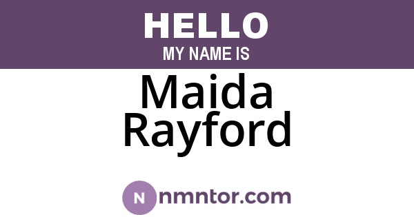 Maida Rayford