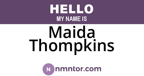 Maida Thompkins