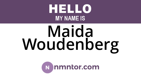 Maida Woudenberg