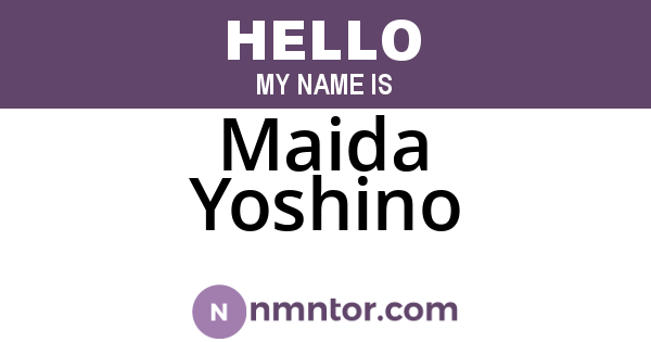 Maida Yoshino