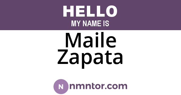 Maile Zapata