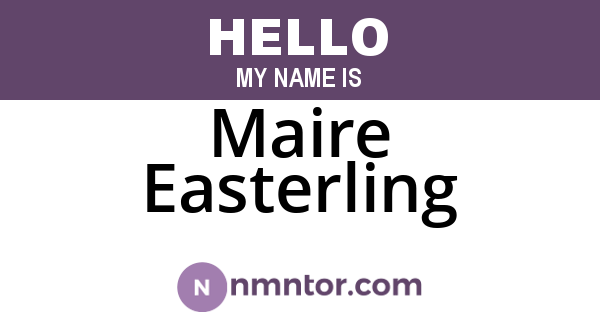 Maire Easterling