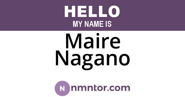 Maire Nagano
