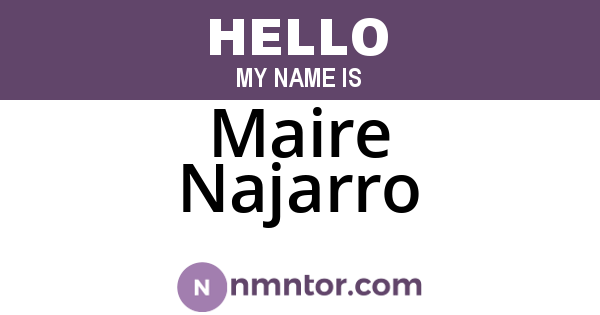 Maire Najarro