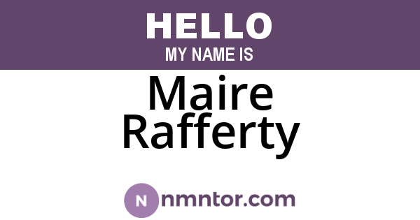 Maire Rafferty