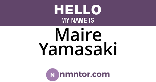 Maire Yamasaki