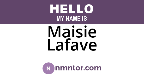 Maisie Lafave