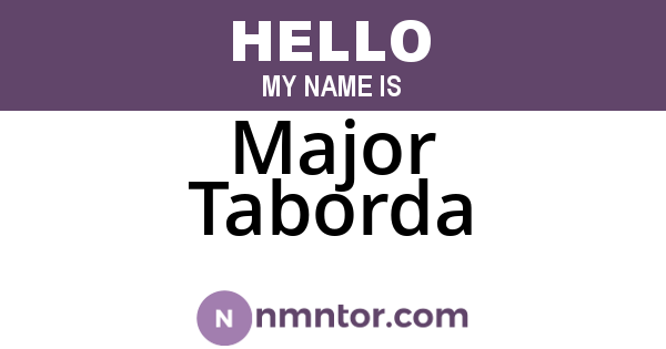 Major Taborda