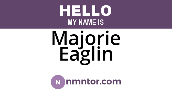 Majorie Eaglin