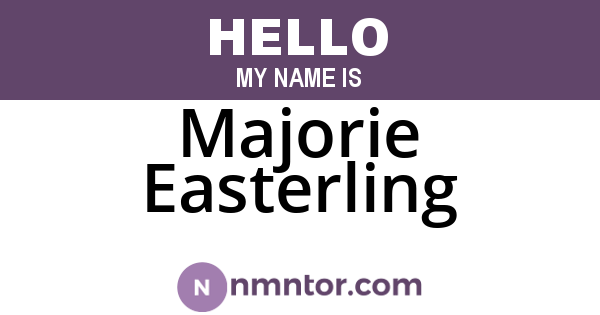 Majorie Easterling